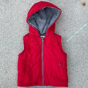 Jean Bourget zip up vest fleece lined size 12 months preloved winter autumn